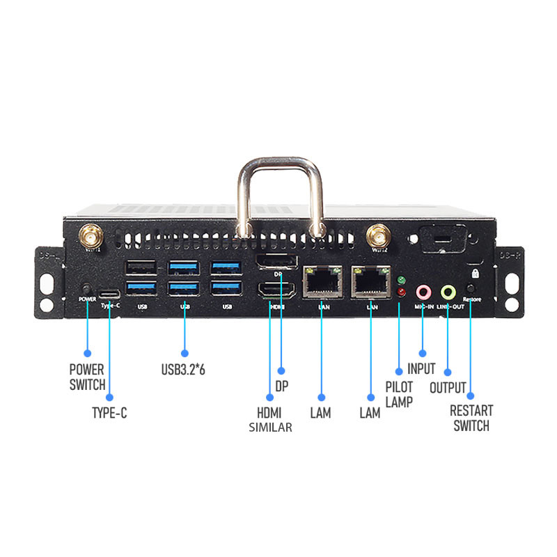 الجيل الثاني عشر الأسود I5 11390h وحدات الكمبيوتر الكبيرة OPS I5 16GB 128g SSD