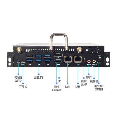 الجيل الثاني عشر الأسود I5 11390h وحدات الكمبيوتر الكبيرة OPS I5 16GB 128g SSD