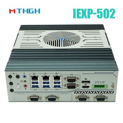 IEXP-502 كمبيوتر صناعي صغير مع فتحة توسيع PCIe صغيرة نظام تشغيل ويندوز / لينكس
