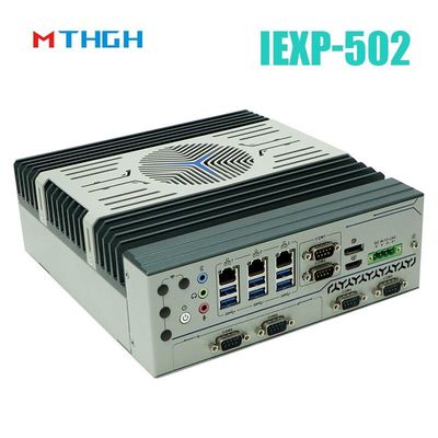 IEXP-502 كمبيوتر صناعي صغير مع فتحة توسيع PCIe صغيرة نظام تشغيل ويندوز / لينكس