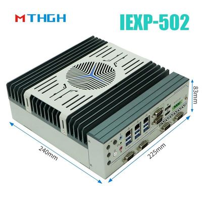 IEXP-502 كمبيوتر صناعي صغير مع فتحة توسيع PCIe صغيرة نظام تشغيل ويندوز / لينكس