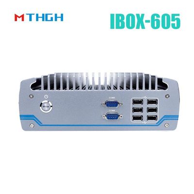 إنتل كور I5-8500T هيكل الألومنيوم حاسوب صناعي مصغر ، IBOX-605