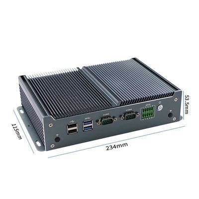 IBOX-1126 J1900 كمبيوتر صناعي مصغر بدون مروحة مع 4 منافذ USB 2.0