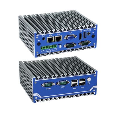 نانو تيتانيوم رمادى ميني كمبيوتر صناعي N11 DC 12V مدخل 2XIntel I210-AT/I211-AT 1000M