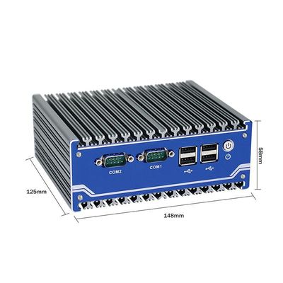 نانو تيتانيوم رمادى ميني كمبيوتر صناعي N11 DC 12V مدخل 2XIntel I210-AT/I211-AT 1000M