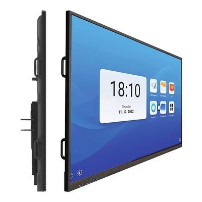 لوحة بيضاء تفاعلية 4K 75 بوصة 20 نقطة تحت الحمراء لمس للتدريس في الفصول الدراسية
