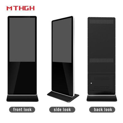 43 بوصة HD أرضية قائمة عرض ملصق رقمي 8GB / 16GB التخزين لموردي OEM