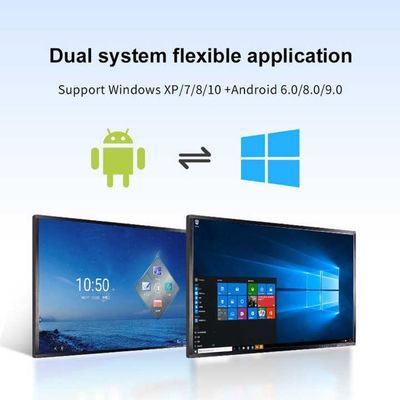 لوحة عرض التفاعلية ذات الشاشة اللمسية HDMI / USB / Bluetooth / Wi-Fi للمؤتمرات / التدريس