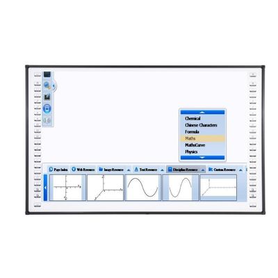 لوحة تفاعلية ذكية 86 بوصة USB2.0/3.0، 32767x32767 شاشة التفاعلية لوحة بيضاء
