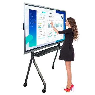 65 بوصة شاشة لمسة تفاعلية لوحة بيضاء لوحات شاشة 4K شاشة ذكية مع نقاط الأشعة تحت الحمراء 10/20 وأندرويد 13.0
