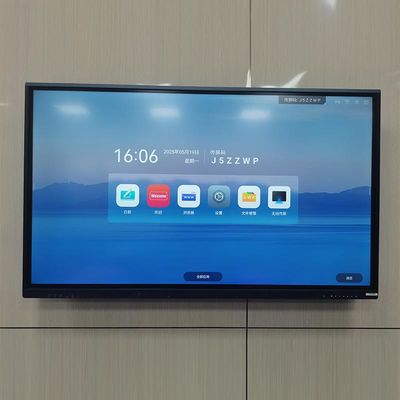 65 بوصة شاشة LCD لمسة أندرويد 13 شاشة لمسة تفاعلية لوحة بيضاء، لوحة مؤتمرات الصف